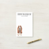 Basset Hound liefhebber Post-it® Notes (Op bureau)