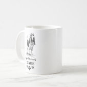 Basset Hound Life is beter met Custom Dog Name Koffiemok (Voorkant links)