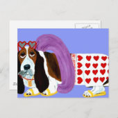 Basset Hound Lifeguard Briefkaart (Voorkant / Achterkant)