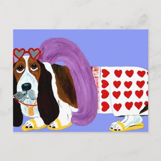 Basset Hound Lifeguard Briefkaart (Voorkant)