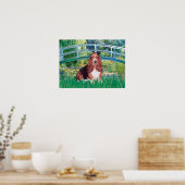 Basset Hound - Lily Pond Brug Poster (Keuken)