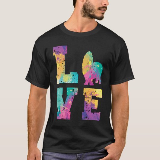 Basset Hound Love T-shirt (Voorkant)