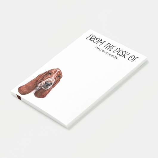 Basset Hound Lover Post-it® Notes (Schuin)