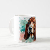 🐾 Basset Hound Lovers, deze Mok is voor jou! 🐾 (Voorkant links)