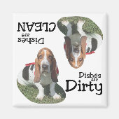 Basset Hound Lovers Vaatwasser Magneet (Voorkant)