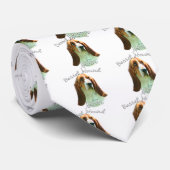 Basset Hound Ma 2 Stropdas (Opgerold)