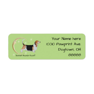 Basset Hound, Maan en Sterren Etiket