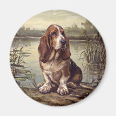 Basset Hound Magneet (Voorkant)