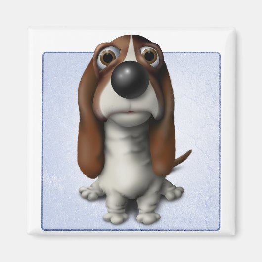 Basset Hound Magneet (Voorkant)