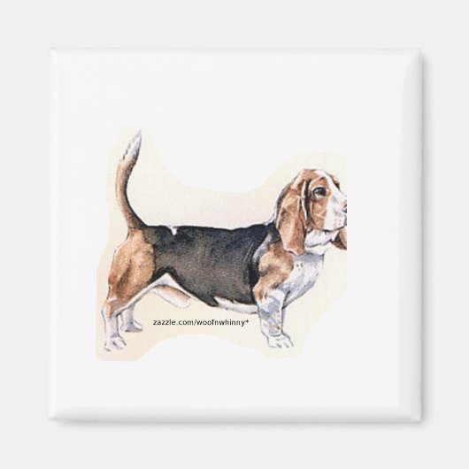 Basset Hound magnet (Voorkant)