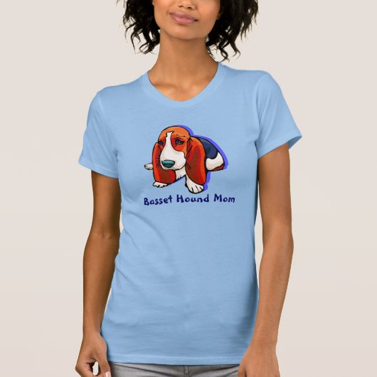 Basset Hound Mam Shirt (Voorkant)