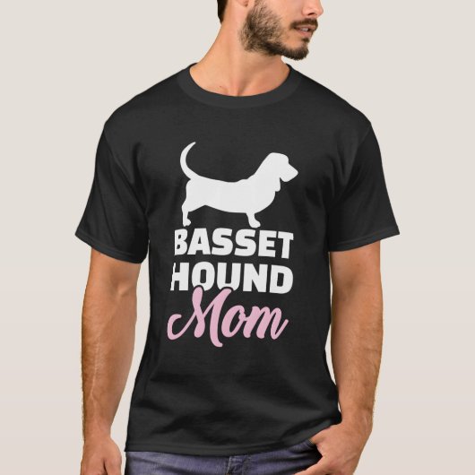 Basset Hound mama T-shirt (Voorkant)