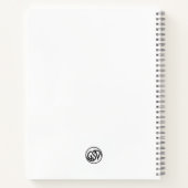 Basset Hound Marble Statue Antique Style Notebook Notitieboek (Achterkant)