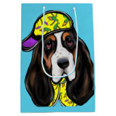 Basset Hound  Medium Cadeauzakje (Achterkant)