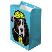 Basset Hound  Medium Cadeauzakje (Achterkant Gekanteld)
