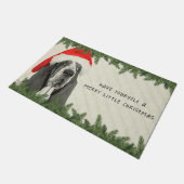 Basset Hound Merry Little Kerstmis Deurmat (Schuin)