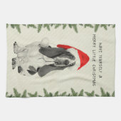 Basset Hound Merry Little Kerstmis Theedoek (Horizontaal)