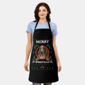 Basset Hound Merry Woofmas Christmas Dog Gift Schort (Gedragen)