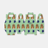 Basset Hound met ballon verjaardag geschenkdoos Bedankdoosjes (Uitgevouwen)