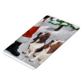 Basset Hound Met Kerstmis Magneet (Linkerzijde)