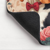 Basset Hound met Rozen - Valentijnsdag Muismat (Hoek)