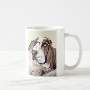 Basset Hound met "Ziet mijn ogen er groot uit?" Koffiemok