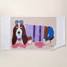 Basset Hound met zwemvliezen