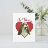 Basset Hound Mijn Valentijn Feestdagenkaart (Staand voorkant)