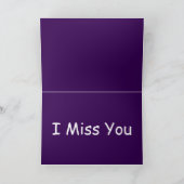 Basset Hound mist je wenskaart. Kaart (Binnen)