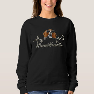 Basset Hound Moeder Hartslag Met Hond Cool Voor Mo Trui