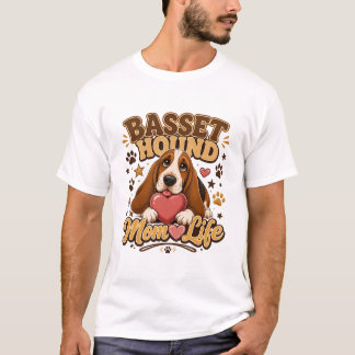 Basset Hound Moeder Leven T-shirt – Grappige Basse