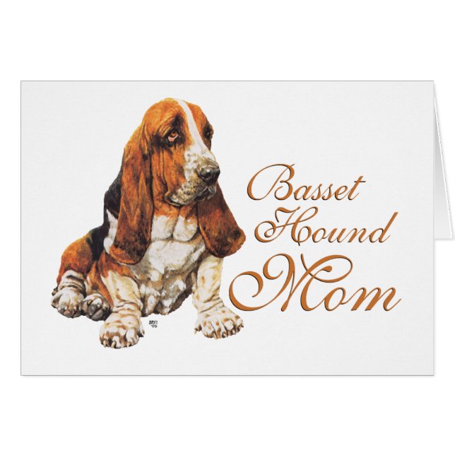 Basset Hound Moederdag (Voorkant Horizontaal)