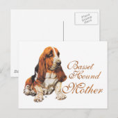 Basset Hound Moederdag Briefkaart (Voorkant / Achterkant)
