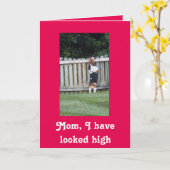 Basset Hound Moederdag-kaart Kaart (Gele Bloem)