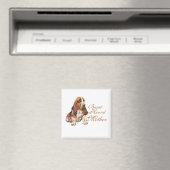 Basset Hound Moederdag Magneet (Insitu (Vaatwasser))