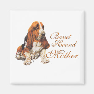 Basset Hound Moederdag Magneet
