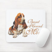 Basset Hound Moederdag Muismat (Met muis)