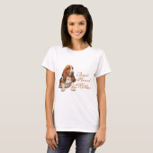 Basset Hound Moederdag T-shirt (Voorkant volledig)