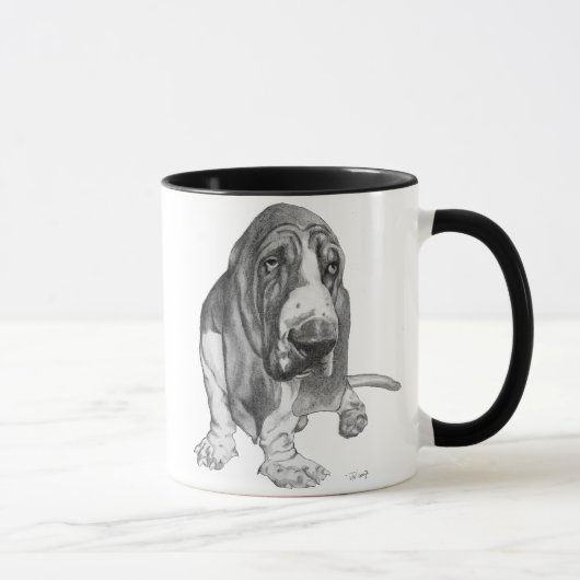 Basset Hound Mok (Rechts)