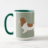 Basset Hound Mok (Links)