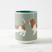 Basset Hound Mok (Midden)