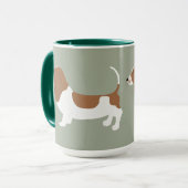 Basset Hound Mok (Voorkant links)