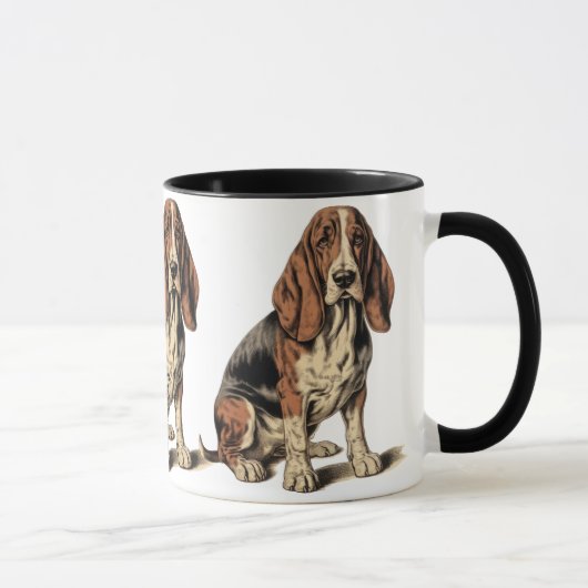Basset Hound Mok (Rechts)
