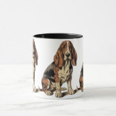Basset Hound Mok (Midden)