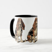 Basset Hound Mok (Voorkant links)