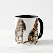 Basset Hound Mok (Voorkant rechts)