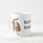 Basset Hound-Mok Koffiemok (Voorkant links)
