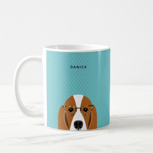Basset Hound-Mok Koffiemok (Links)