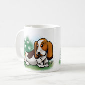 Basset Hound-Mok Koffiemok (Voorkant links)