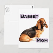 Basset Hound Mom 4 Briefkaart (Voorkant / Achterkant)
